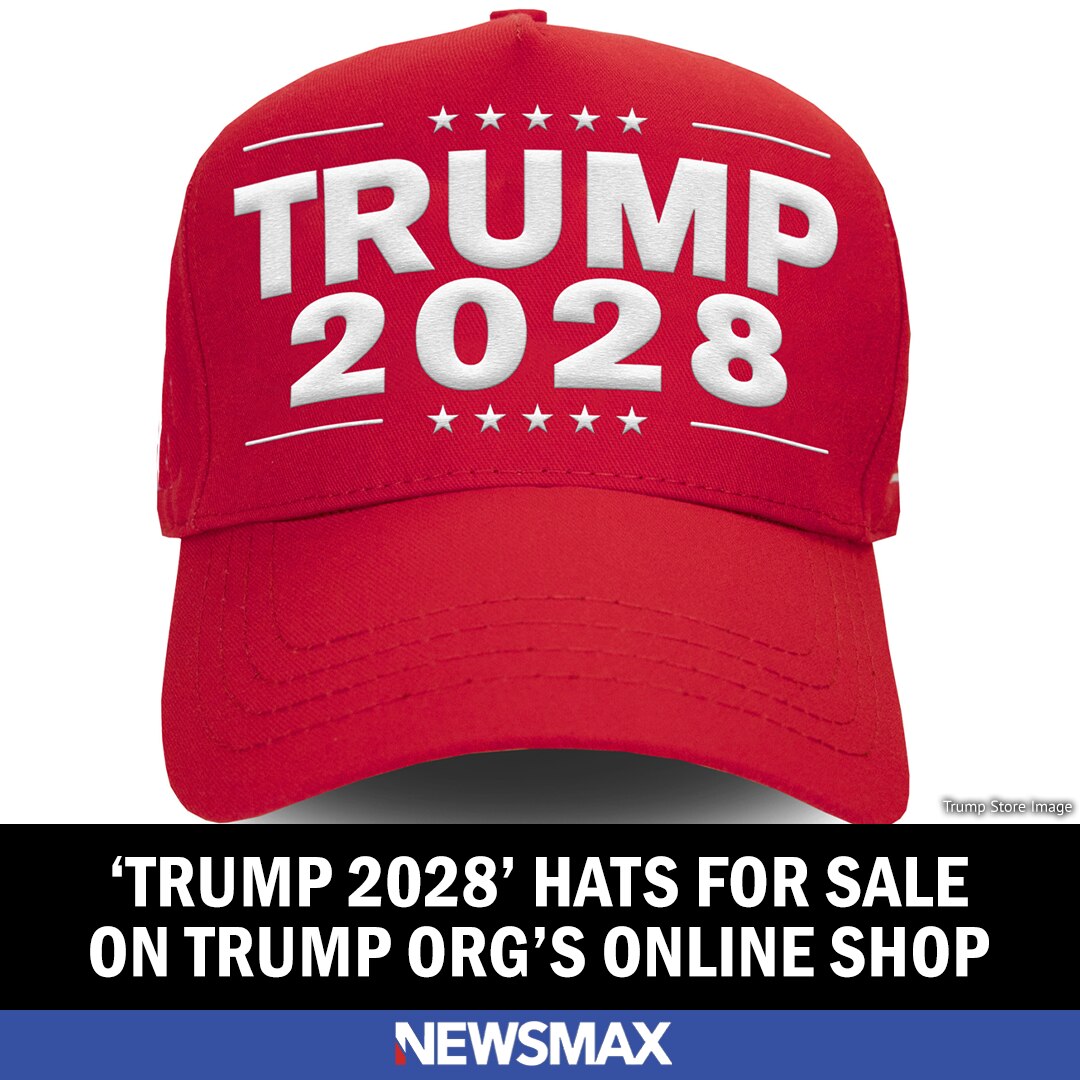 Amid much chatter about the constitutionality of a hypothetical third Trump term, 'TRUMP 2028' hats ...