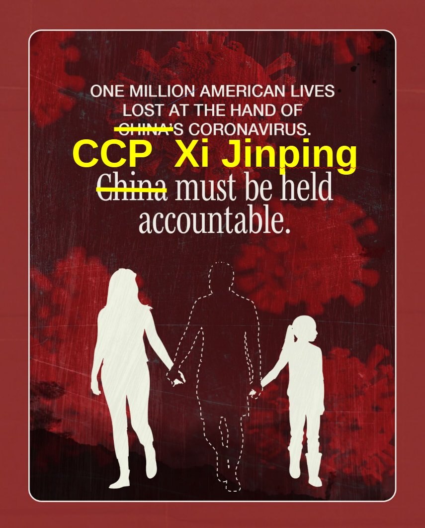This is the CCP virus.
CCP ≠ China
CCP ≠ Chinese people
CCP released the virus.
Hold CCP / Xi Jinpin...