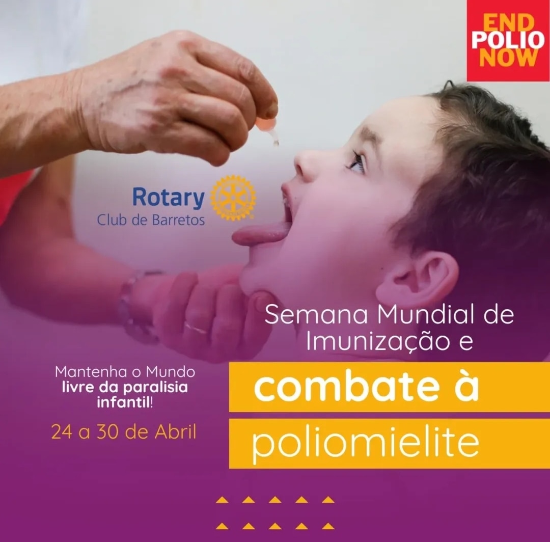 Texto do Rotary Club de Barretos:

O que é a pólio?

A pólio é uma doença infecciosa, paralisante e ...