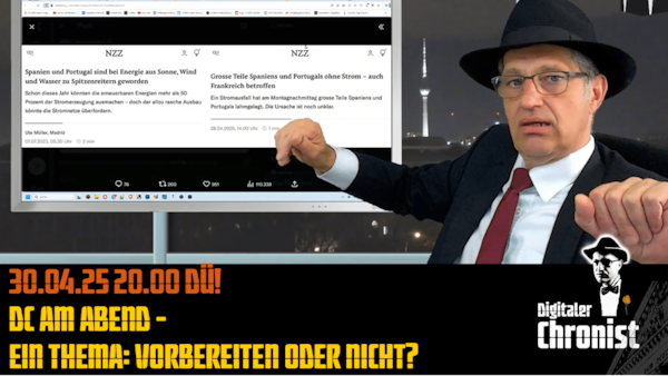 Aufzeichnung vom 30.04.25 DC am Abend -  Ein Thema: Vorbereiten oder nicht?
