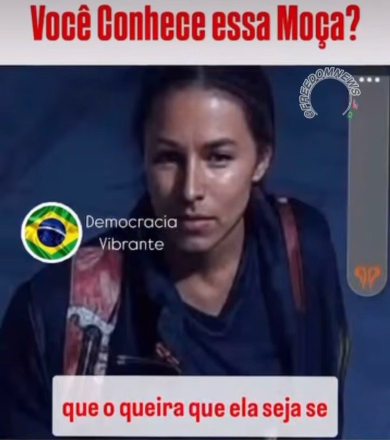 Você conhece essa moça que estava depredando no 8/1 e não foi presa?