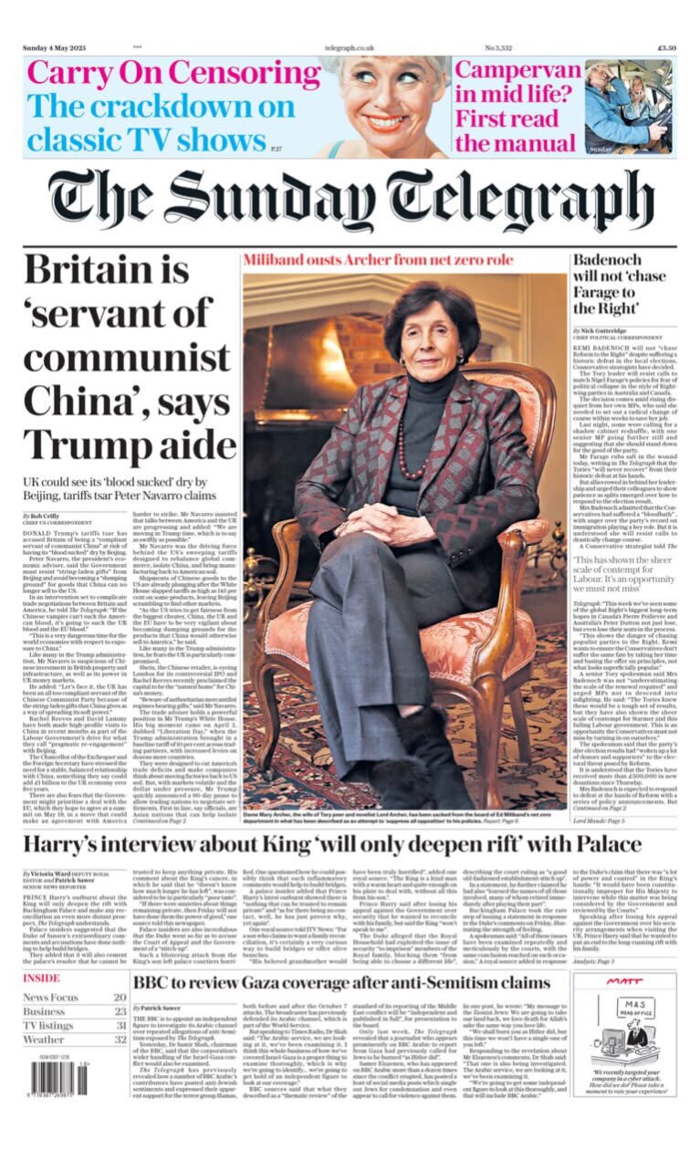 Dr Peter Navarro Calls Out British Elite’s Kowtowing to CCP … 

