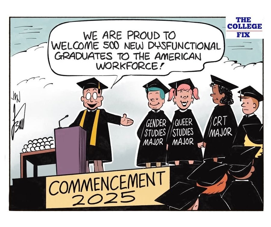 #Quote: "College grads enter workforce with their worthless degrees ..."

- #Gender pseudo- Studies
...