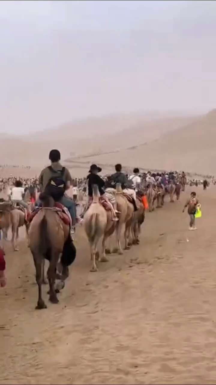 五一期间敦煌月牙泉
不知道的还以为再次征战匈奴呢😄