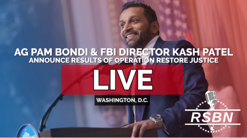 LIVE: AG Pam Bondi, FBI Director Kash Patel Announce Results of Operation Restore Justice - 5/7/25