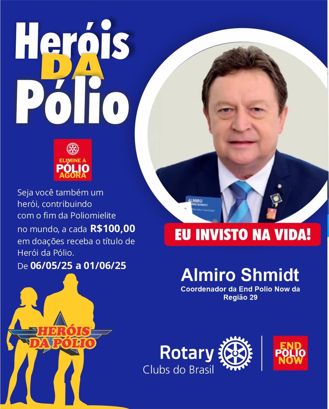 SEJA UM HERÓI DA PÓLIO

Com uma doação de R$ 100,00 para a Fundação Rotária, você ajuda a fortalecer...