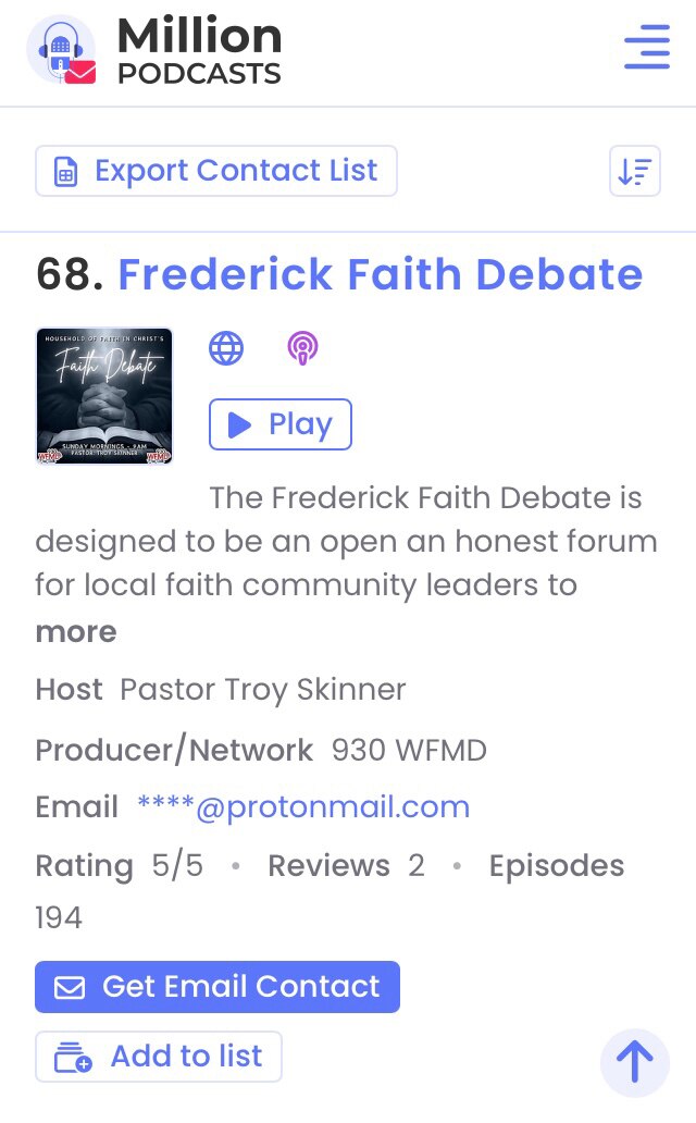 Interesting that the show made the list of “Best 100 Controversy Podcasts”.

The aim is truth, but t...