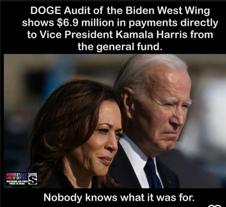 Well Obamas two daughters were being paid 250k each a year , Clinton's daughter was being paid 85 MILLION and Kamala 6.9 million a year? So where did all