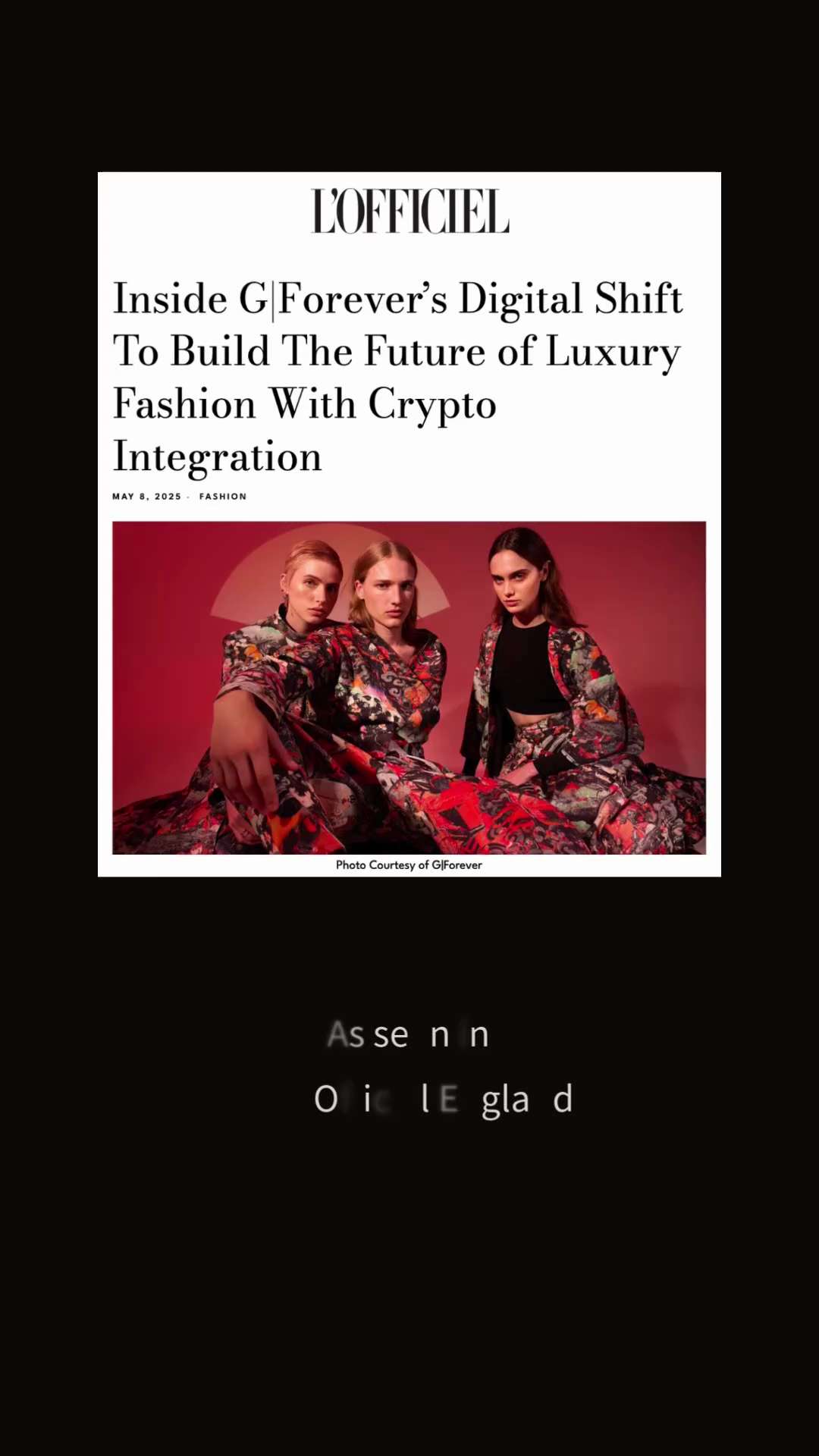 
G|Forever now accepts TDCCP crypto payments. Where fashion meets freedom. Fast. Secure. Global.

🔗...