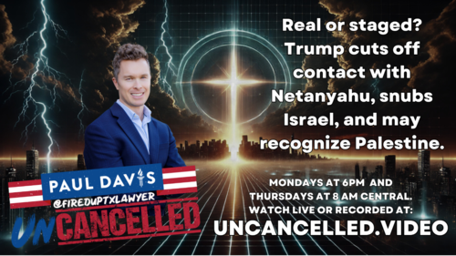 Real or staged? Trump cuts off contact with Netanyahu, snubs Israel, and may recognize Palestine.