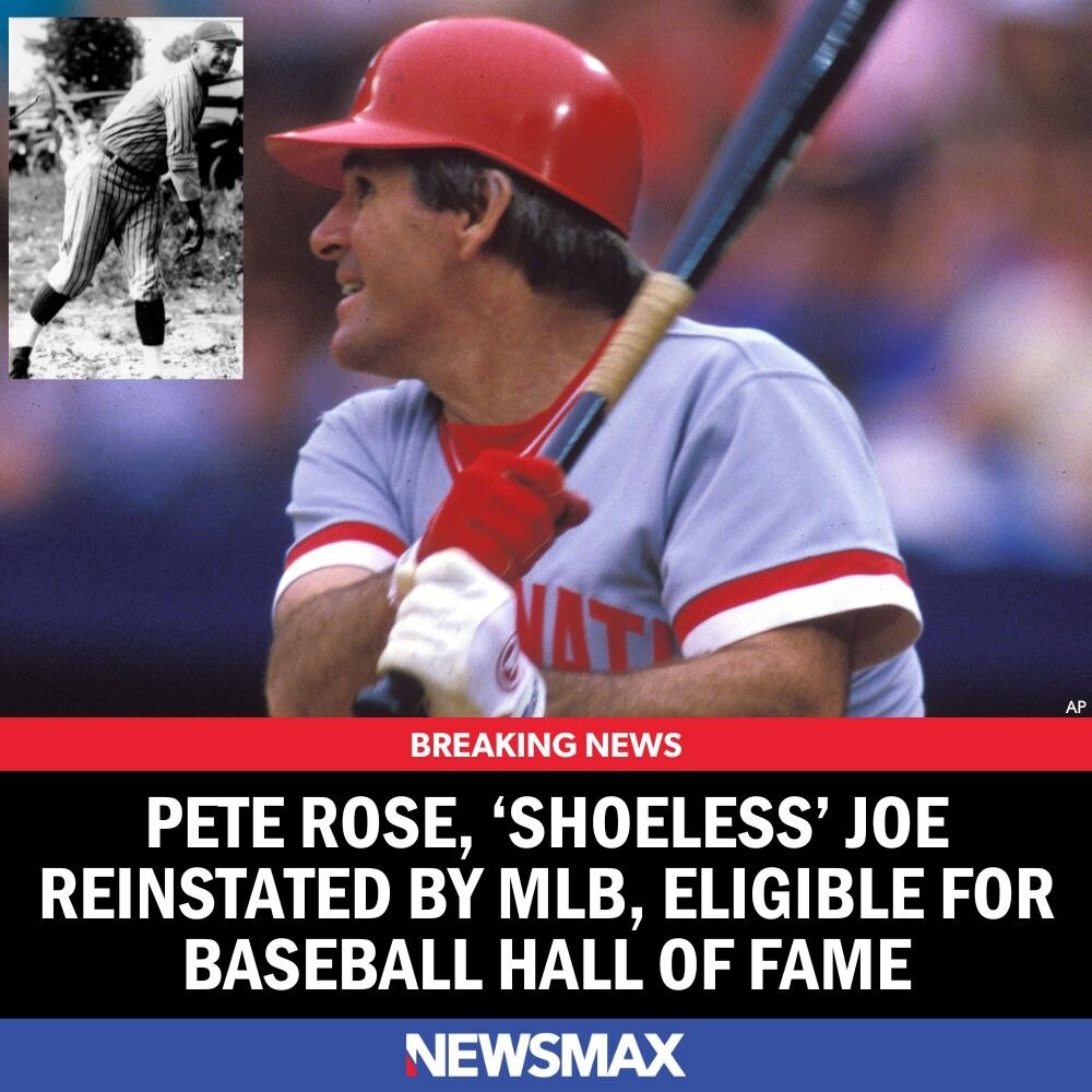 BREAKING NEWS: Pete Rose and Shoeless Joe Jackson were reinstated by baseball Commissioner Rob Manfr...
