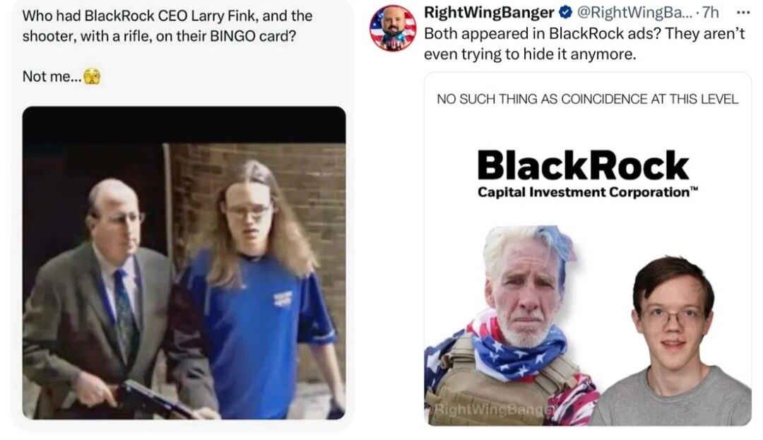 Blackrock and a US Presidential candidate assassination attempt 

