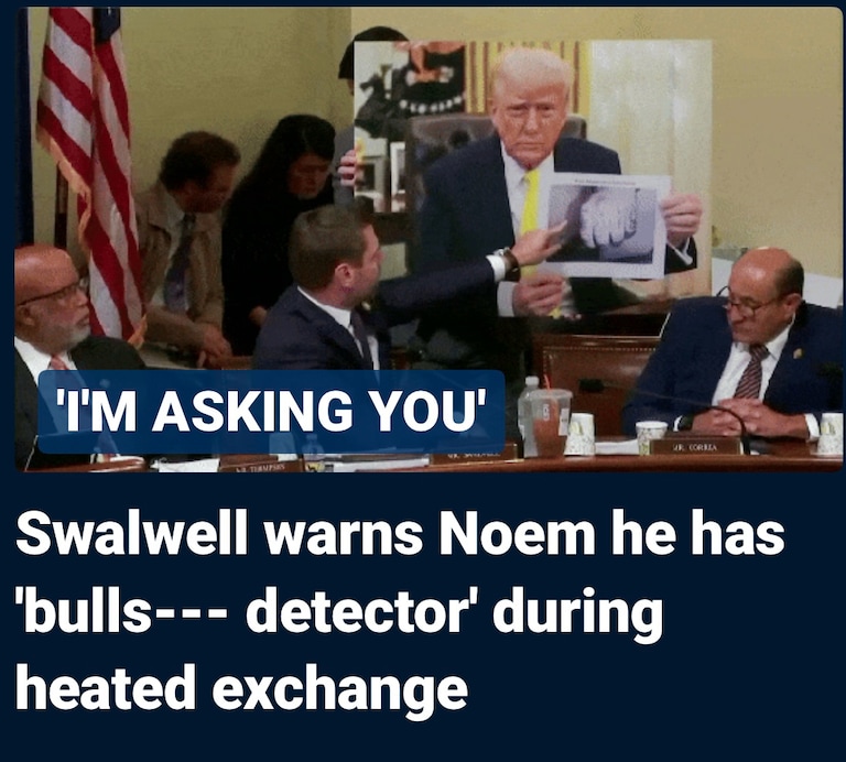 Swalwell says he has a “Bull Shit Detector” maybe he will use it on his fellow democrats….they are really full of BULLSIHT.