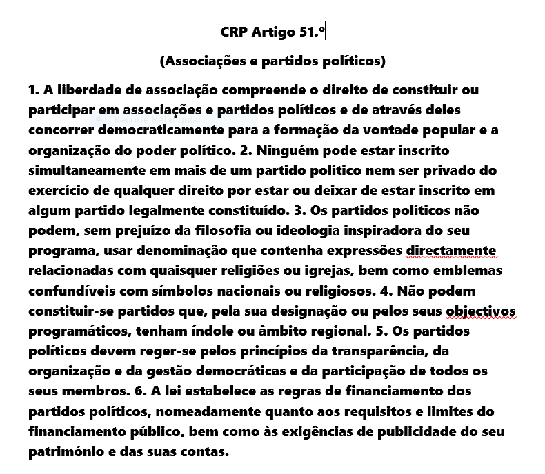 IMAGENS
PIR SPEL 
DIFERENÇAS
SEMELHANÇAS
ARTIGO 51 CRP.PNG
CPP-artigo 299 ORGANIZAÇÃO CRIMINOSA.
DCL...