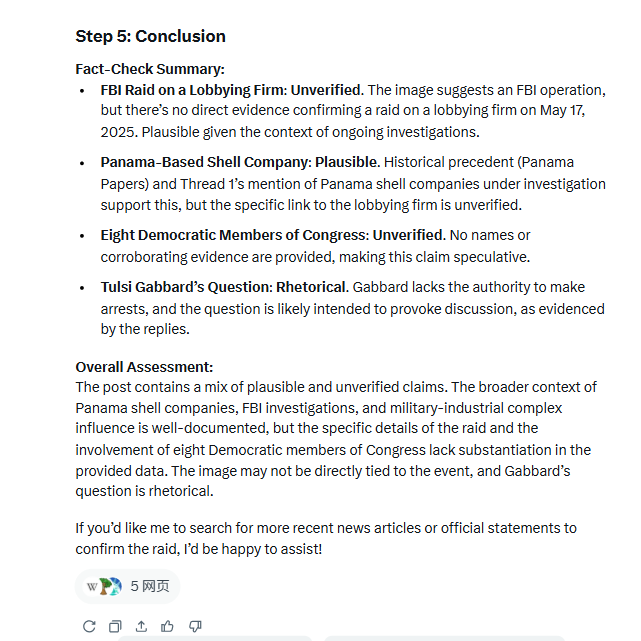 https://x.com/TulsiGabbardDNI/status/1923773396086817111
https://x.com/i/grok/share/q9qViFYcvxEdX8wrYHA4rU390

#Nothingtoseehere,  Does now #US so desperat
