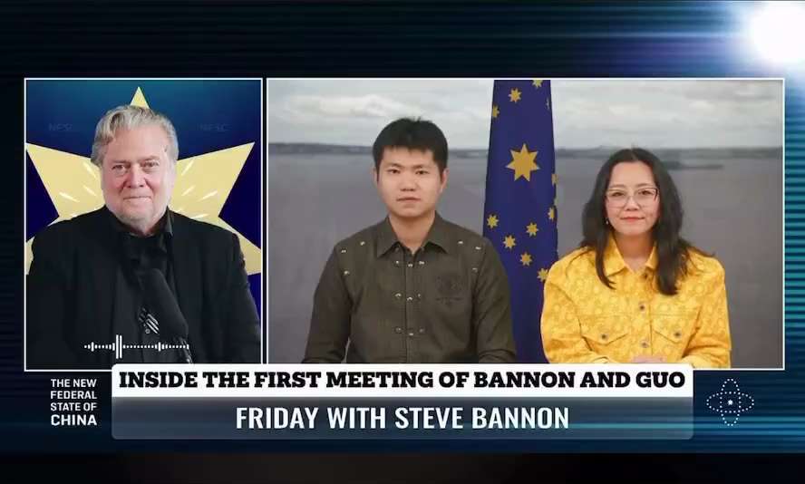 班农先生谈他如何认识郭先生的👇👇👇

我是在2017年秋天离开白宫后认识文贵的。那段经历非常有趣。

我当时在布赖特巴特新闻，也就是我们今天做“战斗室”的地方。

我当时在工作。那时，我正在回去...