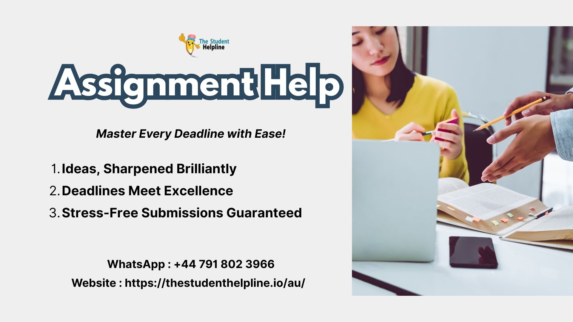 Master Every Deadline with Ease!
Tired of juggling lectures, deadlines, and endless research? Let sm...