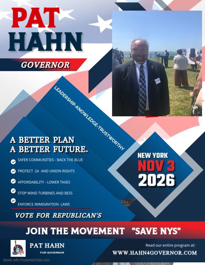 PUBLIC ANNOUNCEMENT! Join Pat Hahn, our registered Republican gubernatorial candidate, for a public ...