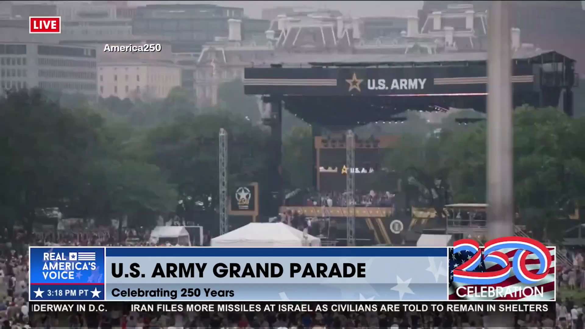 THE U.S. ARMY GRAND PARADE OFFICIALLY BEGINS!
