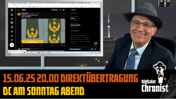 Aufzeichnung vom 15.06.25 20.00 Direktübertragung DC am Sonntag Abend