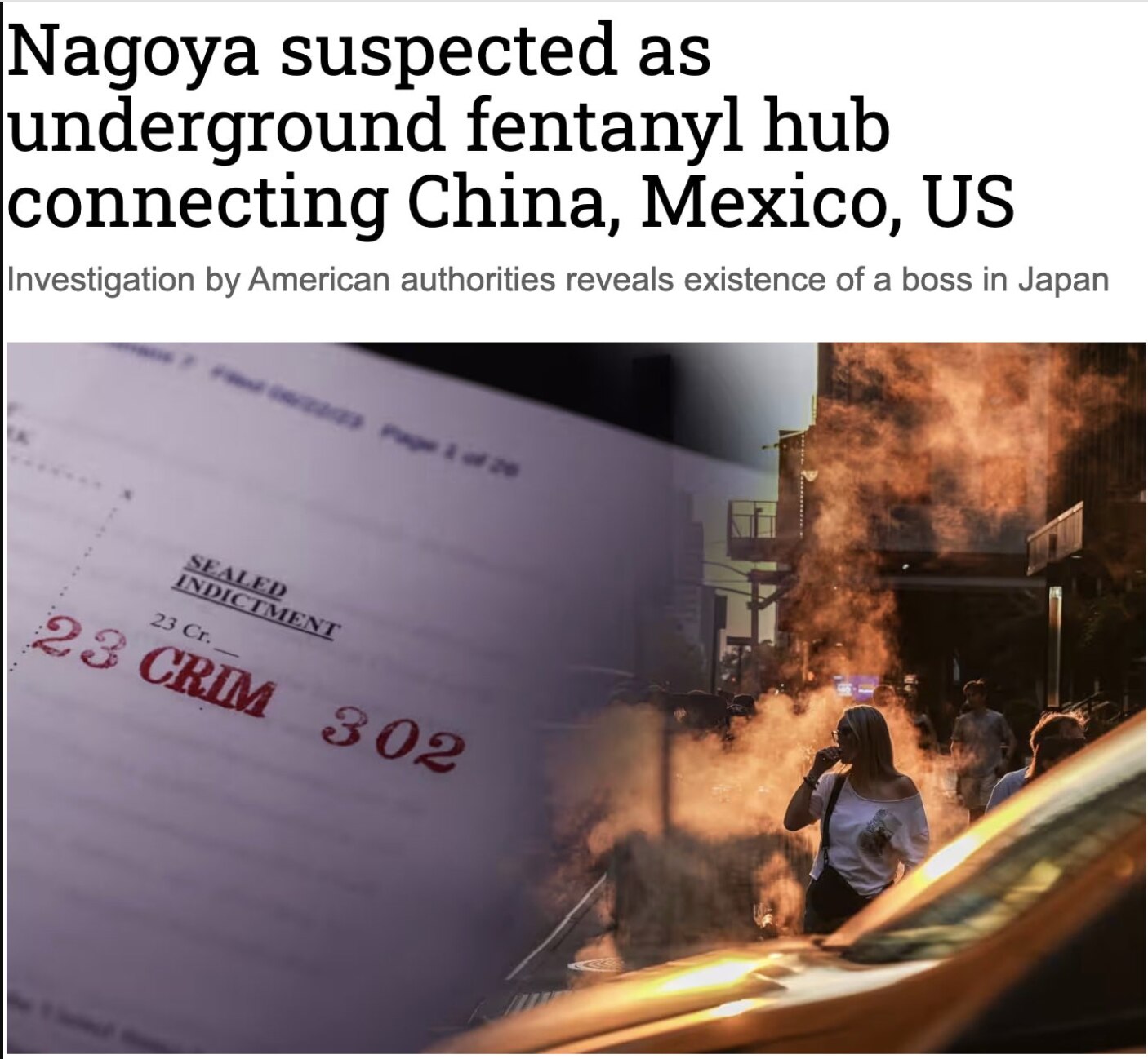 中共居然在日本有基地向美国和墨西哥偷运芬太尼！

《日经新闻》的一项调查发现，一个受中共支持的组织利用名古屋的一个基地，将芬太尼制造化学品走私到美国。一名关键人物至少在2024年7月之前一直在日本操控...