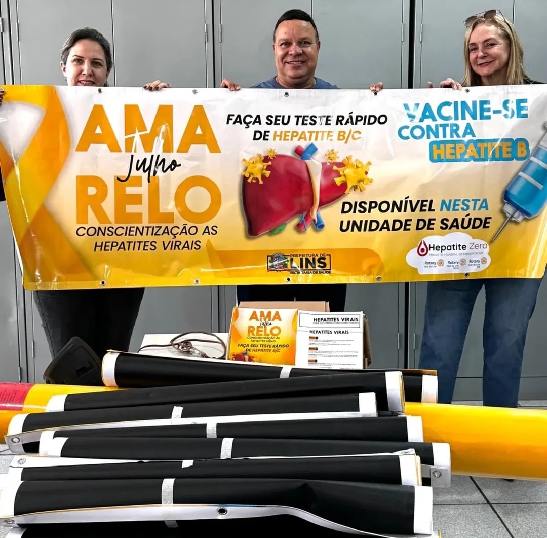 Os três Rotary Clubs em Lins realizaram hoje a entrega de materiais de divulgação da Campanha contra...
