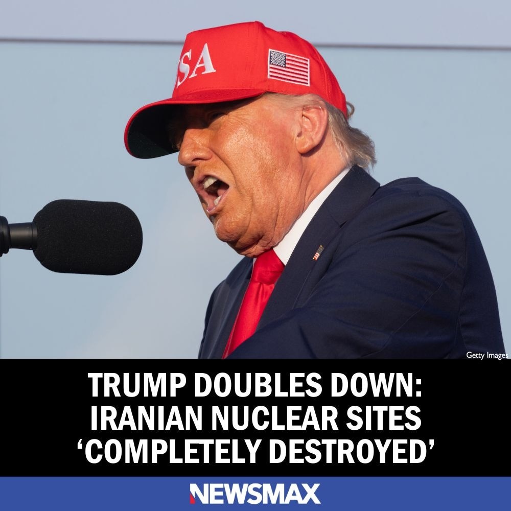 President Trump insisted that the U.S. military strikes "completely destroyed" three nuclear sites i...