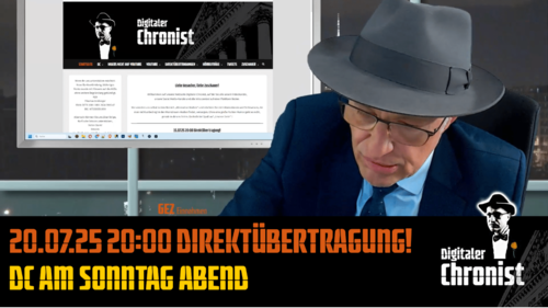 Aufzeichnung vom 20.07.25 Direktübertragung! DC am Sonntag Abend
