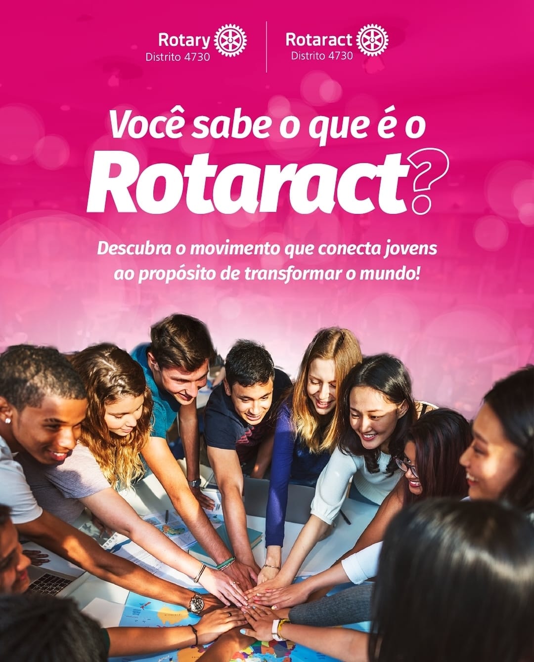 Texto do Rotary - Distrito 4730

Você sabia que o Rotaract é mais que um grupo? É uma comunidade de ...