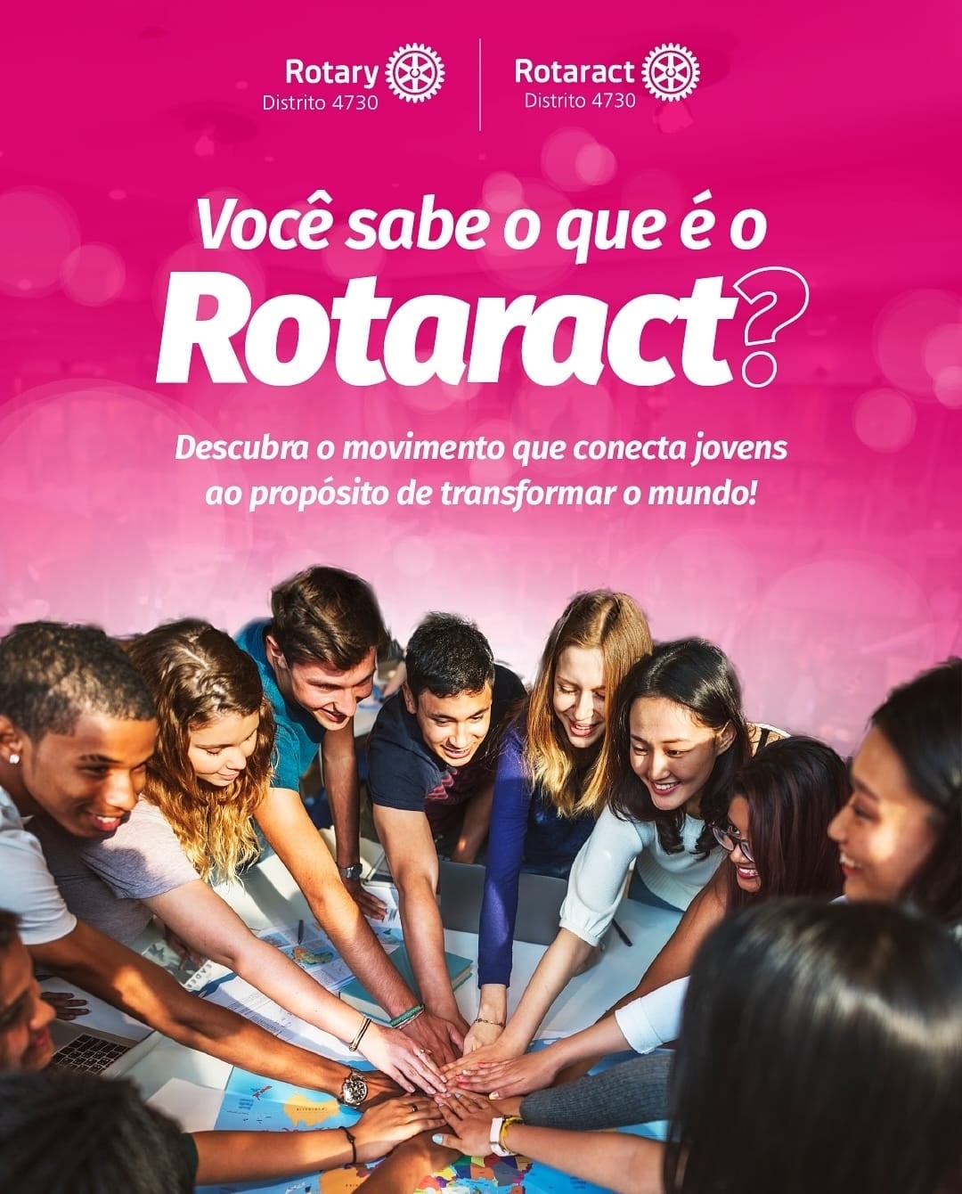 Texto do Rotary - Distrito 4730

Você sabia que o Rotaract é mais que um grupo? É uma comunidade de ...