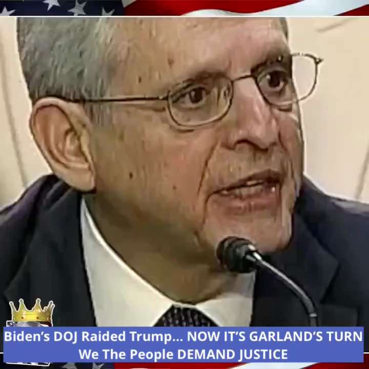 🚨 Biden’s DOJ Raided Trump… NOW IT’S GARLAND’S TURN 🔥
We The People DEMAND JUSTICE 🇺🇸