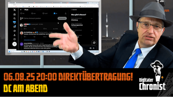 Aufzeichnung vom 06.08.25 Direktübertragung! DC am Abend