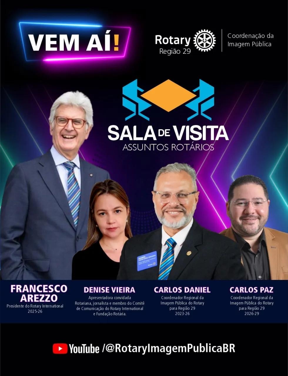 *Mamma mia! Vem aí uma entrevista imperdível!*
O programa Sala de Visita recebe Francesco Arezzo, pr...