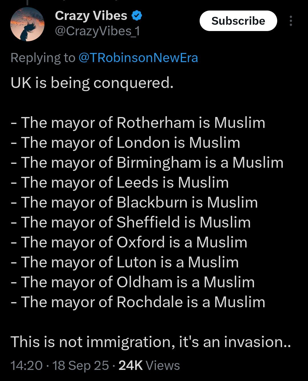 I don't think there's any time left, it is definitely an invasion. #britainfirst