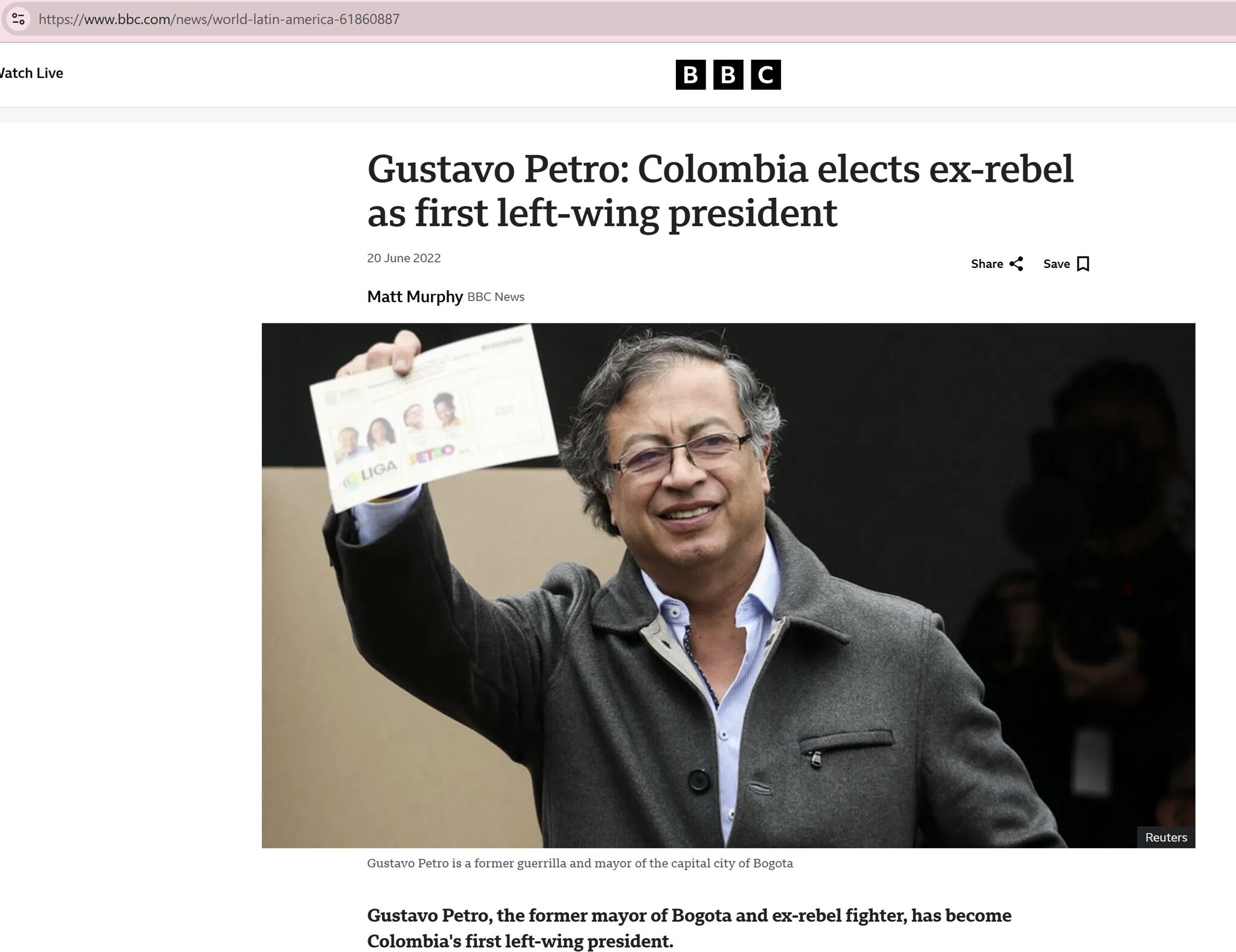 【美国之声--美国撤销哥伦比亚总统的签证】2025年9月26日美国国务院：

今天早些时候，哥伦比亚总统佩特罗（Gustavo Francisco Petro Urrego）站在纽约街头，呼吁美国士兵...