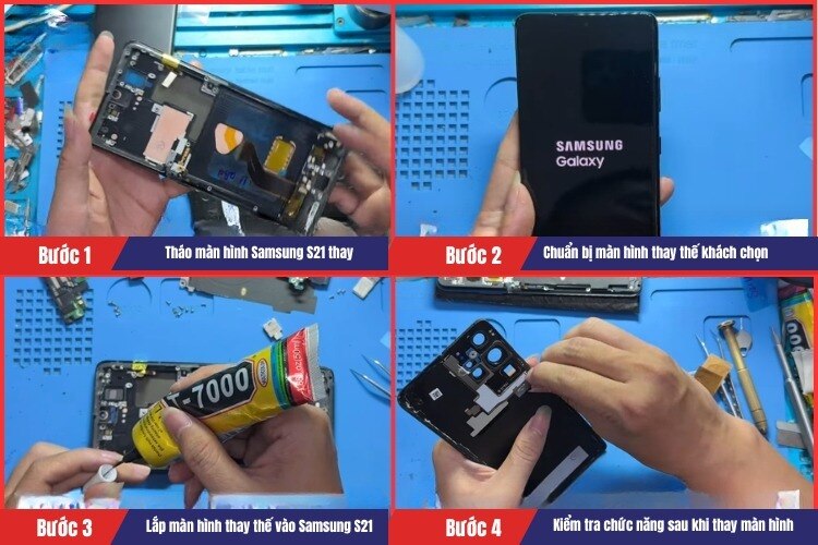 Thay màn hình Samsung S21 nhanh – Giá hợp lý tại Bệnh Viện Điện Thoại, Laptop 24h
Bạn cần thay màn h...