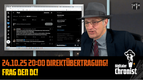 Aufzeichnung vom 24.10.25 Direktübertragung! Frag den DC!