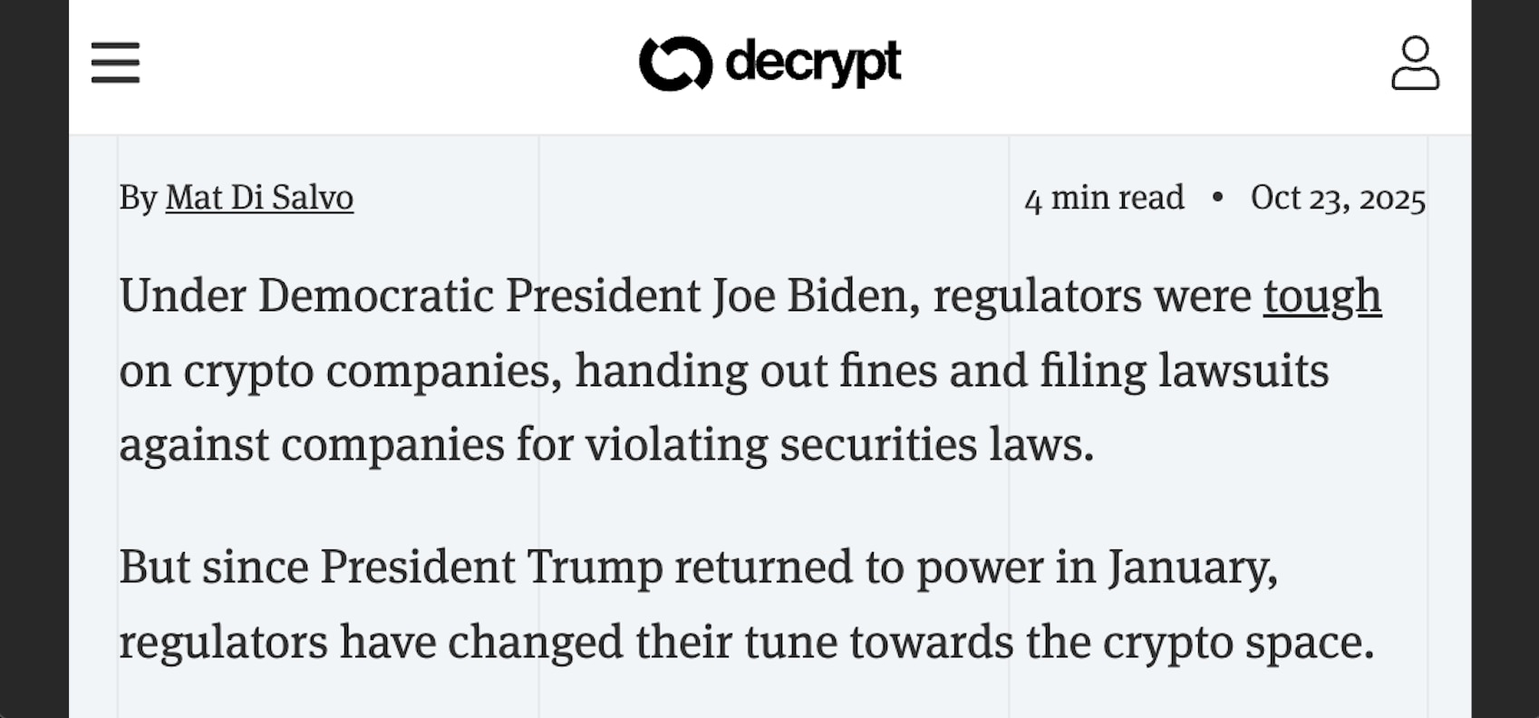 [SBF says:]

A SHORT HISTORY OF BIDEN'S SEC & CRYPTO

1) Biden: Gensler, you can run the SEC.
2) Cry...