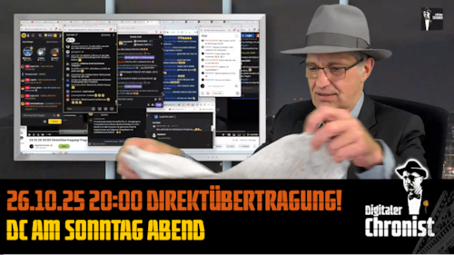 Aufzeichnung vom 26.10.25 Direktübertragung! DC am Sonntag Abend