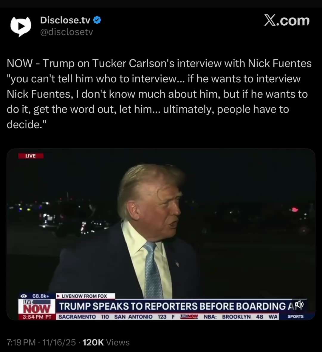 ‘Get the Word Out’

https://x.com/disclosetv/status/1990213111761207538?s=46