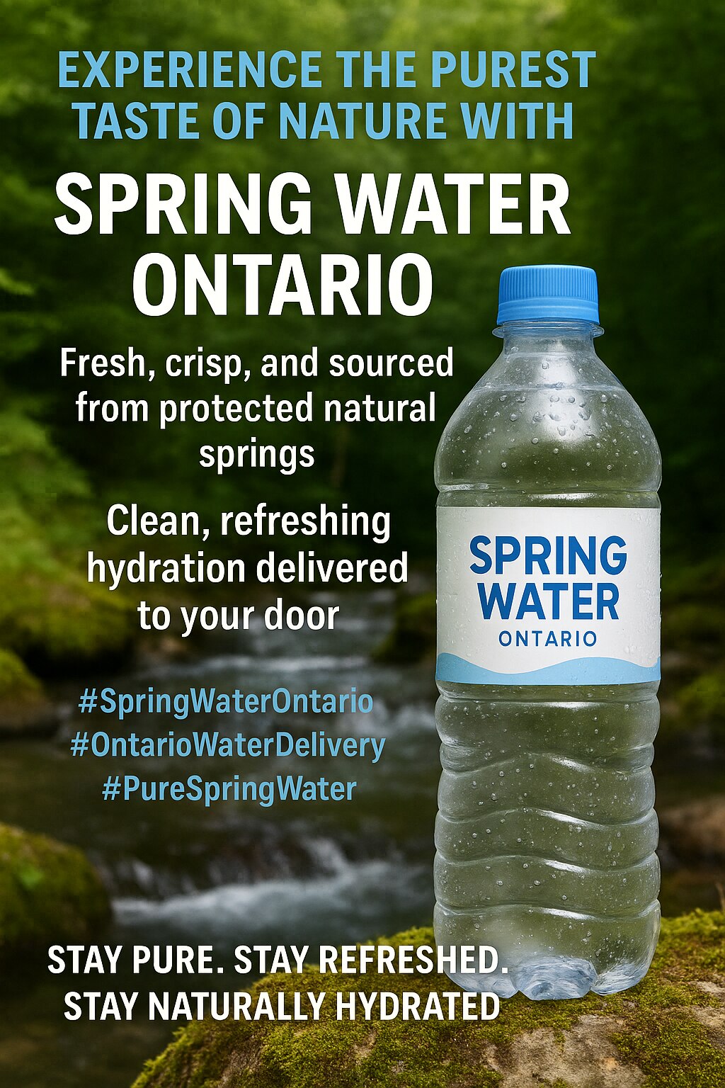 Pure Spring Water Ontario – Naturally Fresh, Naturally Yours


Experience hydration the way nature i...