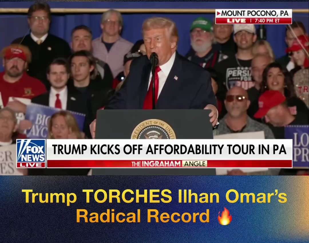 HOLY SH*T 🚨 President Trump just ENDED Ilhan Omar’s whole career. The crowd chants “send her back, ...