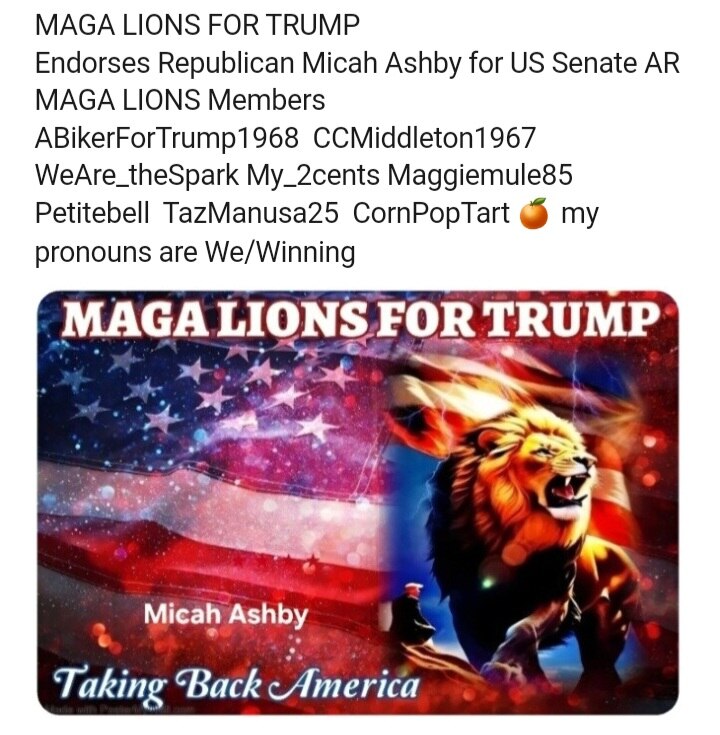 MAGA REPS LIST 2026 MIDTERMS PG. 4B
NEW YEARS DAY EDITION
PRIMARY : 03/03/26

* ARKANSAS *  (continu...