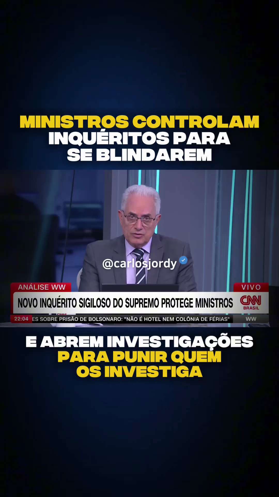 Ministros controlam inquéritos para se blindarem e abrem investigações para punir quem os investiga....