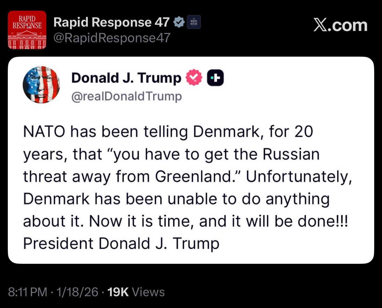 Russian and Now CCP Threat 

https://x.com/rapidresponse47/status/2013101923033891129?s=46&t=0m-2jE9...