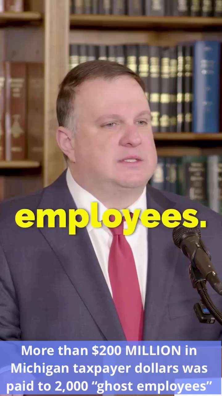🚨 HOLY SMOKES: More than $200 MILLION in Michigan taxpayer dollars was paid to 2,000 “ghost employe...