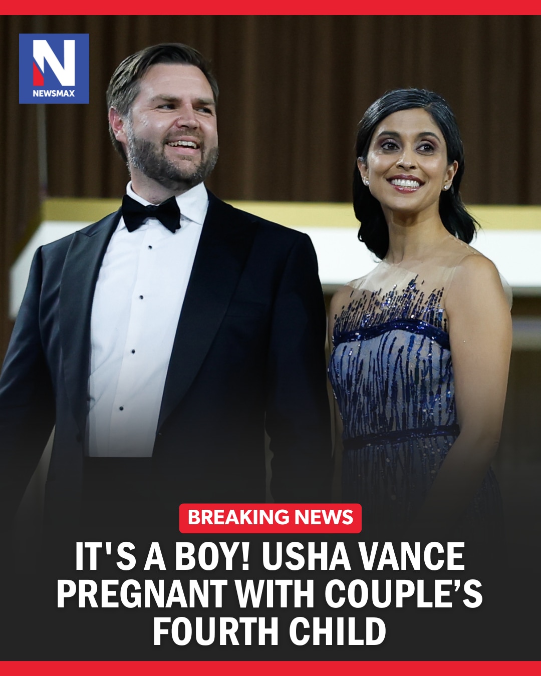 BREAKING NEWS: Vice President JD Vance and second lady Usha Vance announced Tuesday that they are ex...