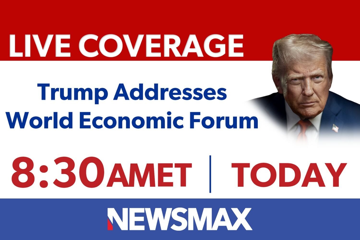 TUNE IN: LIVE coverage as President Donald Trump addresses the World Economic Forum in Davos, Switze...