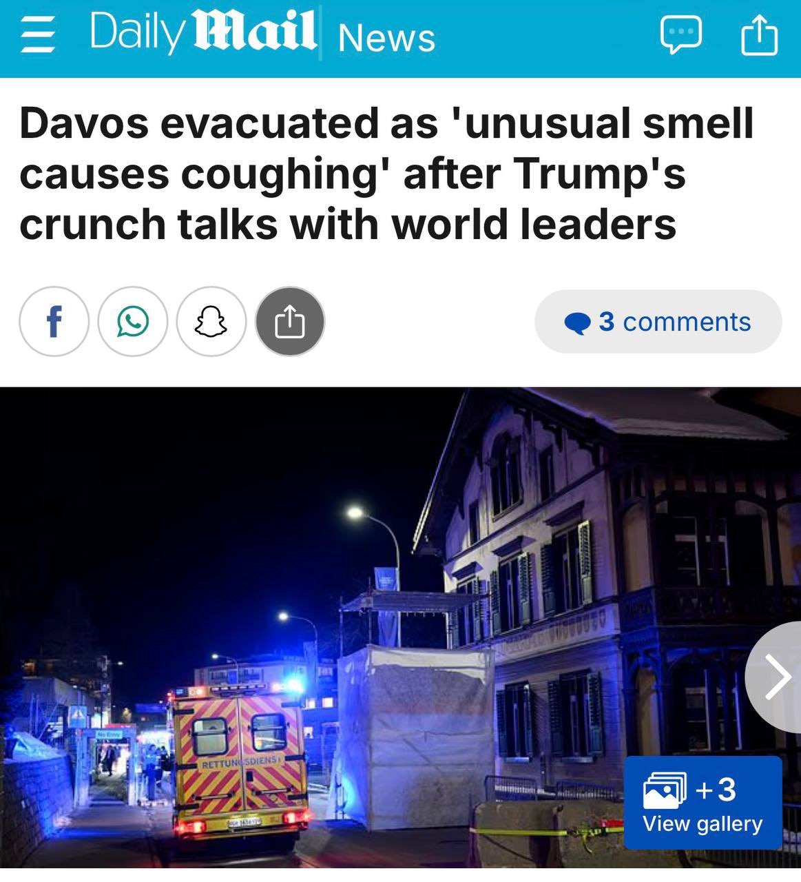 UPDATE - The source of the odor making people cough is said to be a “small fire” in a nearby cabin. ...