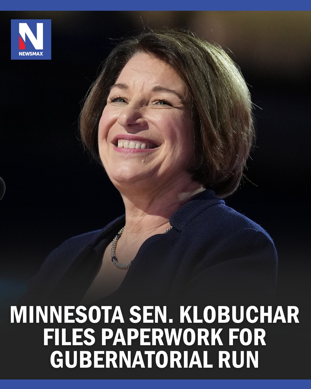 ''PRELIMINARY STEP": Minnesota Sen. Amy Klobuchar is one step closer to running for governor in her ...